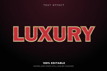 Editable text effect golden luxury text style