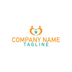 Love sign logo design with vector format.