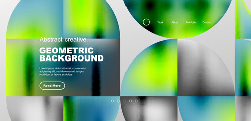 Naklejka premium Abstract circles and lines geometric minimal trendy background. Business or technology design for wallpaper, banner, background, landing page, wall art, invitation, prints