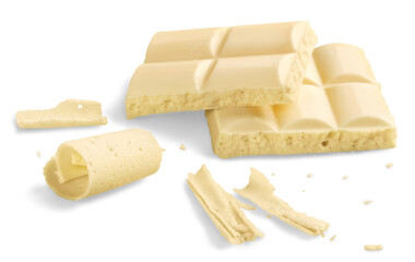 White Chocolate Blocks and Curls