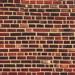 Obraz premium Rustic Red Brick Wall Background