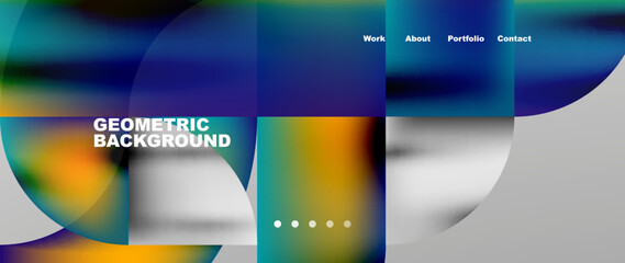 Geometric abstract background, line with fluid colors. Vector Illustration For Wallpaper, Banner, Background, Card, Book Illustration, landing page