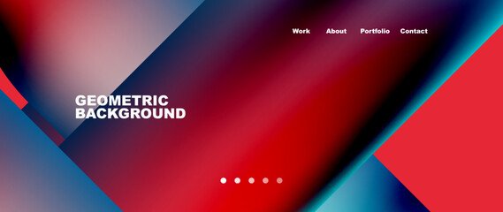 Minimal geometric abstract background. Circle and line design. Trendy techno business template for wallpaper, banner, background or landing