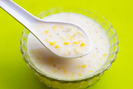 Sweet Corn With Sago In Sweet Coconut Milk