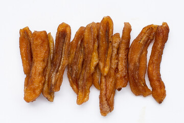 Sun dried banana. Fruit snack