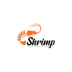 Obraz premium Shrimp logo vector illustration design. very suitable for restaurant logos, brand, seafood, etc.