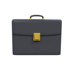OFFICE BAG 3D RENDER TRANSPARENT BACKGROUND