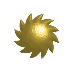 swirl sun gold icon
