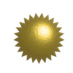gold sun 3d icon 