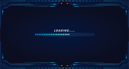 Game loading on monitor technology concept design