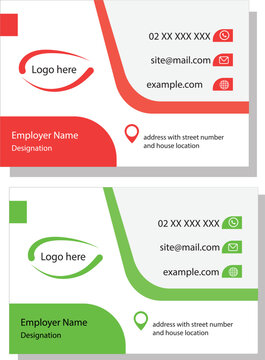 visiting card template high quality, asthetic design , quality card , premium look, vector fiile green blue, shades