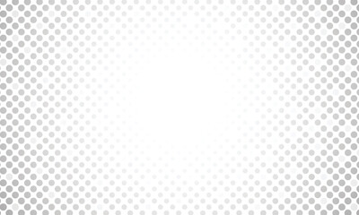 Halftone dots on white background