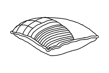 Pillow Line Art Vector