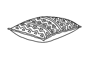 Pillow Line Art Vector