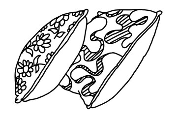 Pillow Line Art Vector