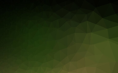Dark Green vector low poly layout.