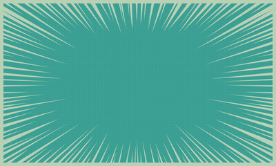 Obraz premium Abstract green comic zoom