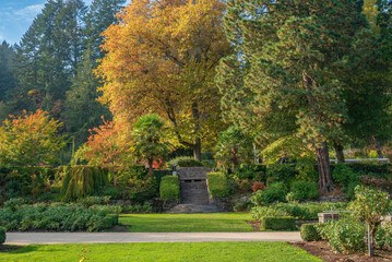 Colors in Washington park Portland Oregon state.
