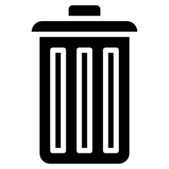 Trash glyph icon