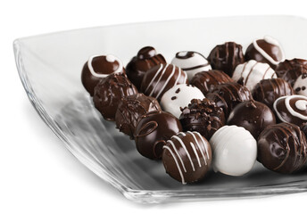 Assorted Dark, Milk and White Chocolate Candies , Pralines , Truffles