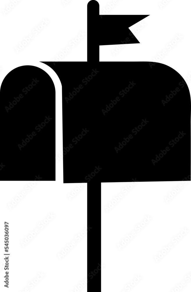 Aufkleber post box icon set isolated vector in modern flat style on white background..eps