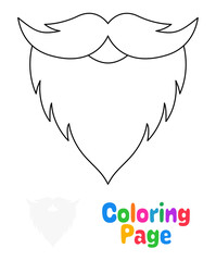 Coloring page with Beard for kids