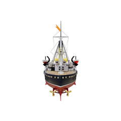 Coast defense ship isolated © onay