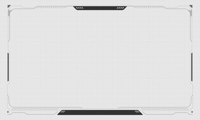 Futuristic vector hud interface screen design