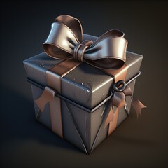 Box with a bow