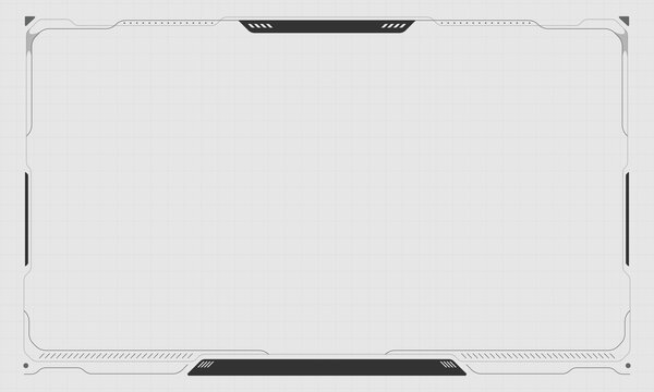 Futuristic vector hud interface screen design