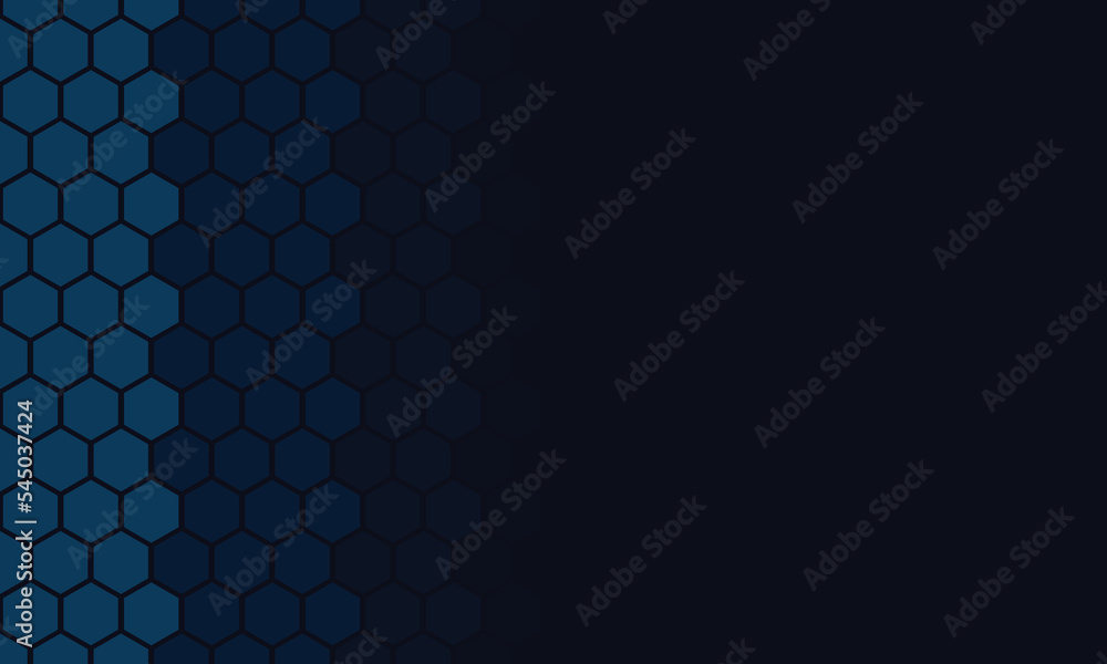 Poster technology concept with hexagonal shapes
