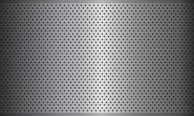 Black metallic with detailed circular mesh