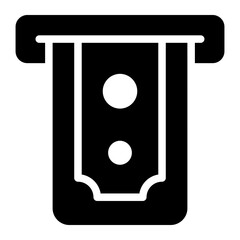 atm machine glyph icon