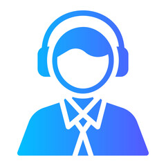 customer service gradient icon