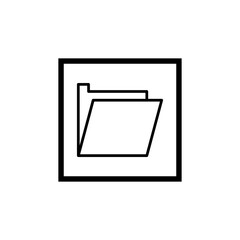 Computer folder icon vector