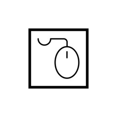 Computer mouse icon vector