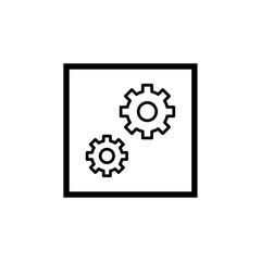 Gear icon vector for repair