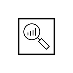 Data search icon vector