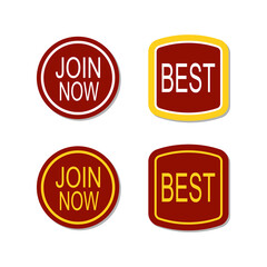 Promotion icon vector set for advertising