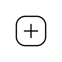 Add icon vector with line