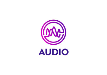 audio music entertainment logo design templates