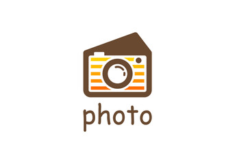 camera cake logo design templates