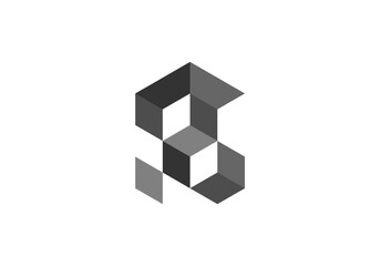 cubeabstract modern logo design templates