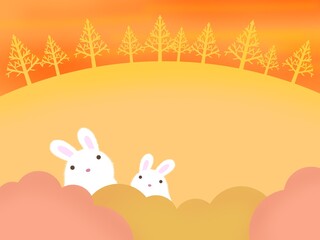 ウサギの背景