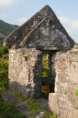 Ruins of an old stone house at Batanes, Philippines