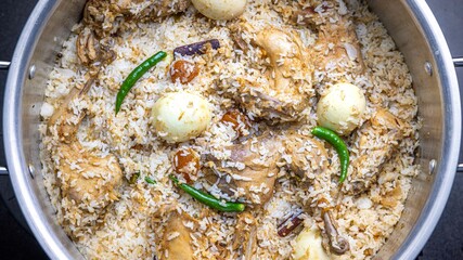 Chicken Biriyani, Morog Polao, Chicken Polao