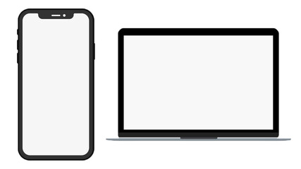 phone and laptop mockup