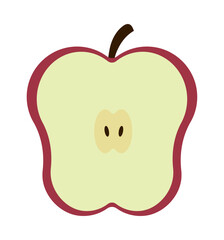 half apple icon
