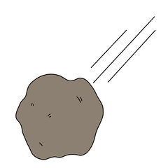 Falling Meteorite color illustration © ijeab