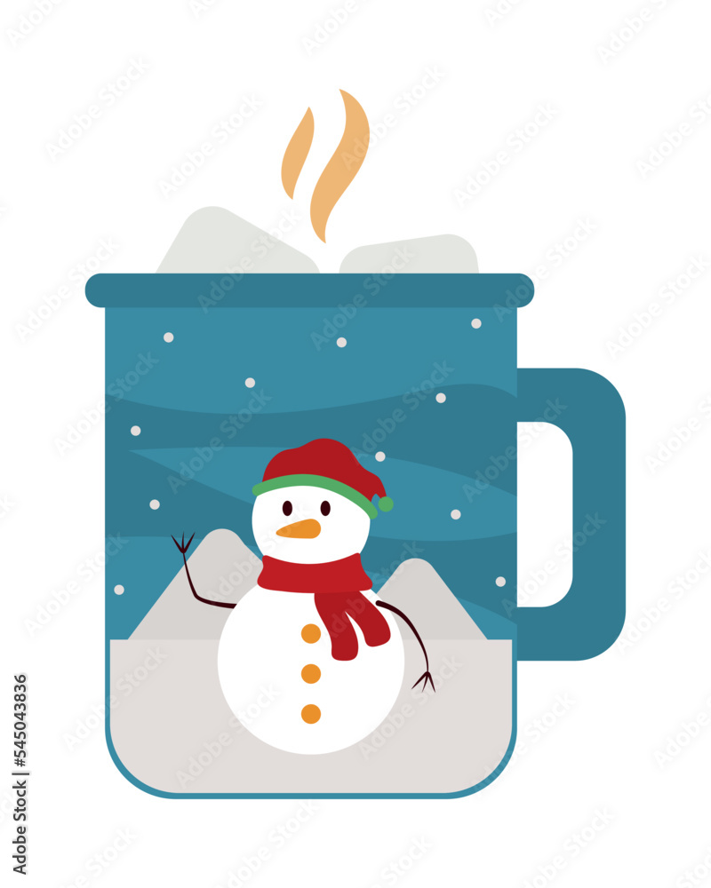 Sticker hot cocoa cup